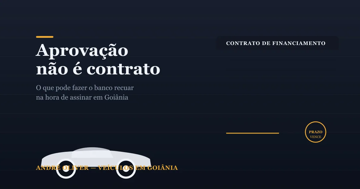 Fui aprovado no financiamento: posso perder o crédito antes de assinar?